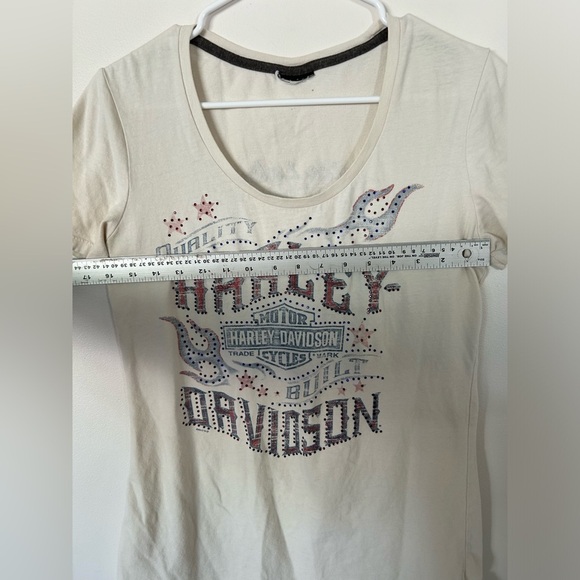 Women’s Harley Davidson Rice Lake White Tshirt - Picture 4 of 7